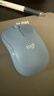 罗技（Logitech）M221 轻音鼠标 无线鼠标 办公鼠标 对称鼠标 带无线微型接收器 雾霭蓝 实拍图