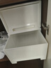 抽屉式桌面收纳盒无印良品同款衣柜置物衣物内衣文具玩具收纳箱 纯白色 【单只装】30L 实拍图