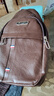 【已售300万】新款男女皮革触感胸包休闲时尚牛津布单肩包斜挎包 升级PU材质-单层棕色 实拍图
