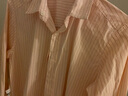 优衣库女装全棉条纹衬衫/长袖衬衣薄外套25秋冬新款479079 10 水粉色 S /155/80A 实拍图