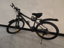 喜德盛山地自行车黑客380避震前叉21速禧玛诺变速X6铝合金车架通勤代步 黑/灰色（25款） 15.5寸（建议身高150-165cm） 实拍图