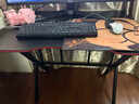 奥伦福特  电脑桌台式家用电竞游戏桌办公书桌简约书房写字桌子 碳纤维纹路单桌-80*60 升级款电竞桌 实拍图