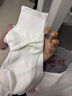 雅鹿【100%新疆棉】袜子男中筒袜抗菌秋冬季纯色防臭棉袜 【白色 5双】雅鹿专柜正品 5双 实拍图