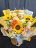 馨仪鲜花速递玫瑰向日葵康乃馨花束生日礼物全国同城配送 向日葵玫瑰混搭花束 实拍图