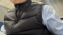 京东京造【零压系列】轻薄羽绒服男外套冬季 防钻绒马甲背心男 曜石黑 L 实拍图