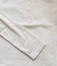 优衣库女装罗纹亨利领T恤/长袖修身短款内搭打底25新款479591 01 乳白色 XL /165/92A 实拍图