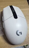 罗技（G）G304 LIGHTSPEED无线鼠标 游戏鼠标 轻质便携 绝地求生FPS鼠标英雄联盟LOL吃鸡 生日礼物 白色 实拍图