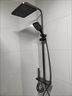 浪鲸恒温淋浴花洒套装钢琴花洒全套增压自洁沐浴器精铜浴室淋雨器 【枪灰恒温】智能数显 增压雨淋 实拍图