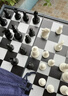 友邦（UB） 国际象棋黑白色磁性可折叠便携培训教学用棋 3810B-C(中号) 实拍图