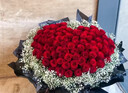 来一客情人节鲜花速递99朵红玫瑰花束生日礼物表白求婚全国同城配送 99朵红玫瑰女神款 实拍图