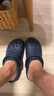 卡骆驰（CROCS）洞洞鞋贝雅卡骆班轻便耐磨一脚蹬休闲鞋|205089 深蓝/辣椒红-4CC 43 (270mm) 实拍图