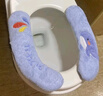 侑家良品 加厚马桶垫坐垫冬季粘扣式坐便垫保暖马桶圈垫贴 蓝色鲸鱼 实拍图