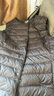 雪中飞经典新款基础舒适轻薄羽绒便捷短款保暖羽绒小马甲轻盈便携舒适 宝石黑|8086-女 3XL 185/104A 实拍图
