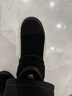 意尔康女靴雪地靴女冬季加绒保暖厚底休闲棉鞋时尚通勤百搭中筒靴子 黑色 加绒 38 实拍图