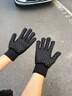 卡尔美（KELME）骑行手套男毛线手套冬季保暖手套防寒触屏手套跑步运动训练 黑色  实拍图