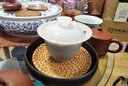 古德窑 复古壶承壶垫陶瓷干泡台日式紫砂养壶底座茶承茶具配件定制壶托储水式 粗陶《禅风黑+藤编垫》壶承 实拍图
