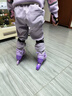 斯威（SWAY）溜冰鞋儿童男女童中小学专业轮滑鞋平花休闲滑冰旱冰鞋成人直排轮 【锁轮款】紫+一体支架+头盔护具 M (适合6-12岁)日常鞋码32-36 实拍图
