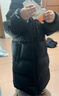 保姆鹅 儿童羽绒服长款巨厚高充绒防风保暖中大童宝宝冬装外套[NM2537] 炭黑 110 实拍图