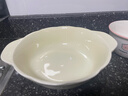 酸菜鱼大盆碗家用陶瓷双耳汤碗ins高颜值泡面碗学生宿舍用沙拉碗 奶油色8.5英寸双耳石纹汤碗1个 实拍图