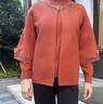 俞兆林（YUZHAOLIN）2026新款妈妈本命年过年衣服洋气两件套中老年毛衣针织开衫外套厚 橘色两件套 2XL 建议125-135斤 实拍图