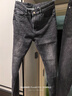 真维斯（Jeanswest）王一博代言牛仔裤男秋冬新款天丝舒适修身直筒高端潮牌休闲裤子男 黑灰+黑色【天丝厚款组合】 31 码(2尺4) 【建议120-130斤】 实拍图