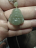 普陀山和田玉项链晴水佛公玉吊坠项链弥勒佛大肚佛笑佛送朋友生日礼物 实拍图