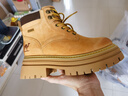 骆驼（CAMEL）【山丘2.0】大黄靴女户外马丁靴 L24W469610 土黄 38 实拍图