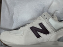 NEW BALANCE NB574官方休闲鞋女鞋复古舒适秋冬透气网鞋轻便百搭潮流运动鞋 米白色 WL574RCF 38 (脚长24.5cm)尺码详询客服 实拍图