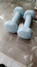 Keep 彩色浸塑哑铃 男士女士家用健身肌肉手臂塑形轻重量水蓝 2kg*2 实拍图