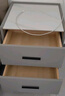 轻奢岩板床头柜卧室床头柜简约现代主卧家用储物收纳柜整装床边柜 浅灰色（双抽）48cm高 50cm宽*40cm厚 实拍图