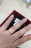周六福  黄金戒指女款碎碎冰车花亮面指环送女友 计价 10号-1.84g 实拍图