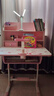 忆瞳儿童学习书桌椅套装 可升降带阅读书架多功能课桌椅家用写字桌 精灵少女-环保抗醛【三层大书架】 实拍图
