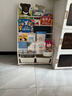 SOFS儿童书架落地绘本架宝宝铁艺小书柜简易书报杂志架书本展示置物架玩具收纳架 L码(5+1层)2盒 无轮子 实拍图