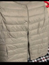 雪中飞经典新款基础舒适轻薄羽绒便捷短款保暖羽绒小马甲轻盈便携舒适 浅亚麻|7100-女 XL 175/96A 实拍图