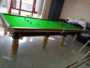 猎钢狼【包安装】斯诺克英式台球桌钢库商用标准型桌球台室内家用成人 320cm 6腿 木库 高配款 实拍图
