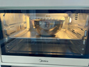 美的（Midea）35L家用多功能空气炸锅电烤箱一体机 热风空气炸/独立控温/均匀烘烤/热风循环 PT3515 实拍图