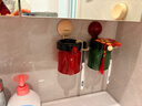 诺室吸盘牙刷漱口杯置物架壁挂式免打孔牙膏家用磁吸刷牙杯挂架子 3杯 实拍图