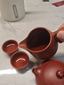 藏壶天下正宗宜兴原矿朱泥西施紫砂壶小容量纯手工茶壶茶具家用泡茶壶 一壶四杯+公杯套装 220ml 实拍图
