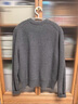 优衣库合作款男装女装圆领针织开衫长袖毛衣毛衫外套25新款479731 04 烟灰色 S /165/84A 实拍图