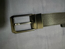 京东京造【十字纹】进口真皮针扣皮带男腰带生日情人节礼物送男友110cm 实拍图