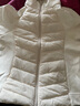 雅鹿运动轻薄羽绒服女2025冬季新款时尚短款针织拼接保暖立领健身服 米白 L (165) 【推荐100-115斤】 实拍图