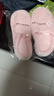 小熊小兔新款秋冬季情侣保暖学生男拖鞋女厚底防滑外穿居家棉拖鞋 小熊小兔棉拖-粉色 38-39 适合37-38 实拍图