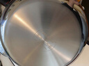 凌丰（LINKFAIR）平底锅无涂层煎锅不易粘316L不锈钢锅电磁炉燃气灶通用 【配玻璃盖】 28cm 实拍图