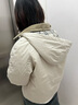 优衣库合作款/女装PUFFTECH空气棉服短茄克/夹克479764 30 浅米色 S 实拍图