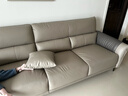 全友家居 家用客厅沙发四人位现代简约实木框架直排式一字科技布沙发 实拍图