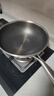 炊大皇 炒锅 304不锈钢炒菜锅煎锅 平底不粘炒锅32cm 可立可视盖不挑灶 实拍图