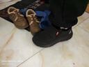 足力健老人鞋加绒羊毛靴中老年防寒保暖雪地靴棉鞋冬季男鞋 8689K黑色43 实拍图