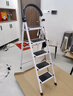 星奇堡 家用梯子工程梯折叠多功能人字梯伸缩室内加厚两用梯子 加厚五步梯-白色 实拍图