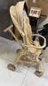 XUM婴儿车遛娃神器推车可坐可躺0-6岁双向折叠轻便高景观溜娃手推车 大款香槟【升级大轮+加大座椅】 实拍图
