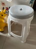禧天龙塑料凳子家用加厚防滑耐磨款餐椅休闲板凳方凳大号换鞋凳子D-2045 实拍图